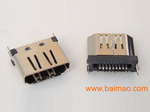 HDMI母座夹板式连接器批发 连接LED显示器件的关键组件